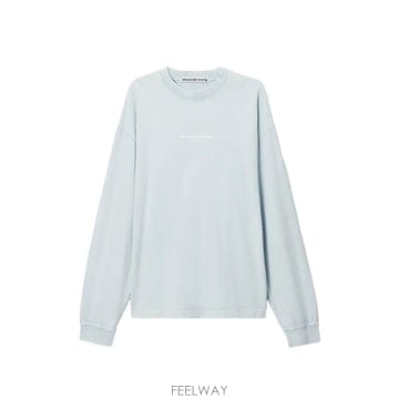당일배송 알렉산더왕 로고 프린트 긴소매 티셔츠