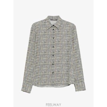 26 FW 에르마노설비노 헤링본 패턴 셔츠 D492K399WEK TP456735909
