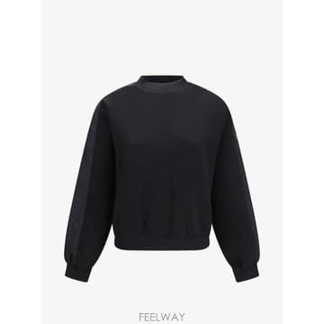 26 FW 무스너클 믹스 미디어 로고 장식 스웨트셔츠 M35LS631 TP456765325