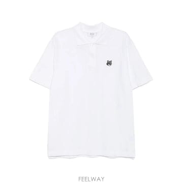 당일배송 메종 키츠네 볼드 폭스 헤드 패치 폴로 셔츠