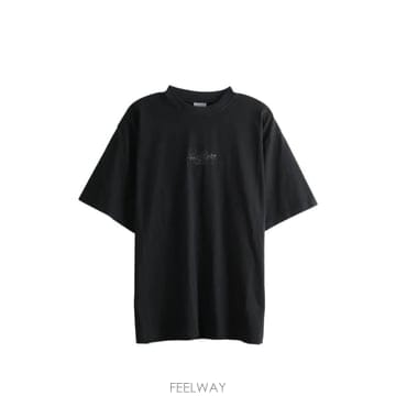 당일배송 발렌시아가 로고 프린트 티셔츠