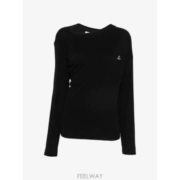 26 FW 비비안웨스트우드 구체 자수 비대칭 스웨터 3G01003YJ00BON401 TP457869571