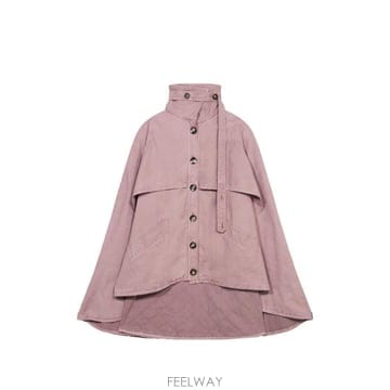 26 FW 블루마린 비대칭 캔버스 케이프 RF6028 TP458972386