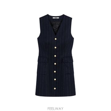 26 FW 마쥬 민소매 테일러드 루렉스 드레스 MFPRO05028 TP455649534