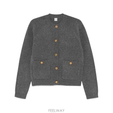 26 FW 토템 해머드 버튼 그레이 멜란지 가디건 251WRT4357YA0132074 TP459084366