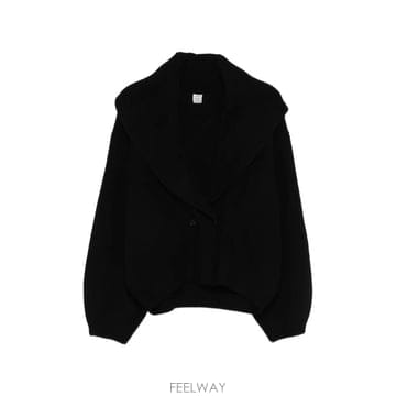 당일배송 토템 숄 라펠 더블 브레스티드 가디건