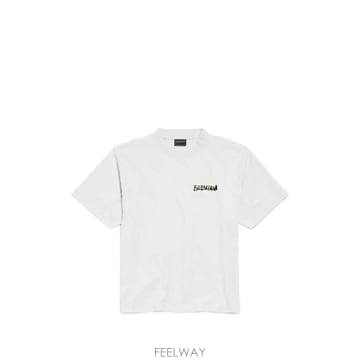 당일배송 발렌시아가 로고 반소매 티셔츠