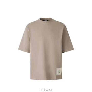 당일배송 쟈크뮈스 로고 패치 자수 티셔츠
