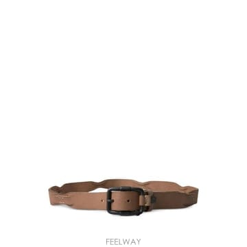 26 FW 에르마노설비노 로고 장식 레더 벨트 BEL8970 TP455648348