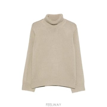 당일배송 토템 골지 트리밍 터틀넥 스웨터