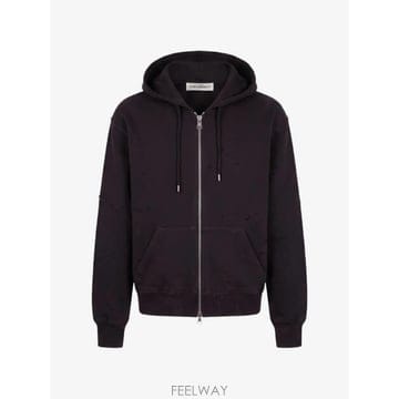 당일배송 아워레가시 Mischief distressed cropped hoodie