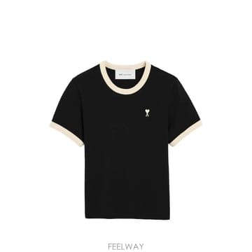 당일배송 아미 아미 드 쾨흐 콘트라스트 코튼 티셔츠