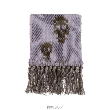 당일배송 Alexander McQueen 스컬 모티프 프린지 스카프