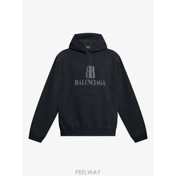 당일배송 발렌시아가 나노 BB 로고 자수 후디