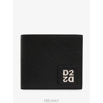 26 FW 디스퀘어드2 로고 장식 페블 레더 지갑 WAM008225109053 TP457829031