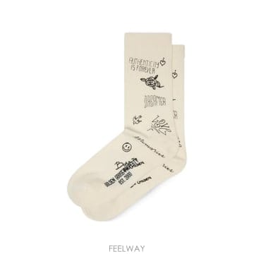 당일배송 Golden Goose 골지 두들 프린트 하이 양말