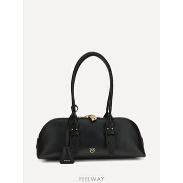 26 FW PINKO 이스케이프 백 호리즌탈 라지 레더 숄더 백 106169A0QO TP459414108