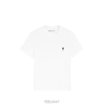 당일배송 아미 아미 드 쾨흐 로고 크루 넥 티셔츠