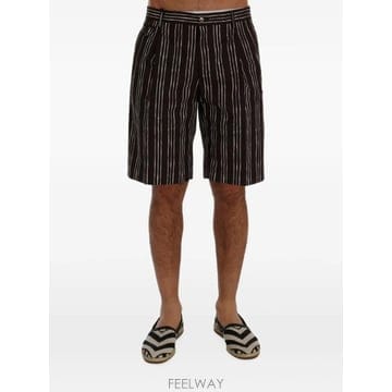 Dolce&Gabbana ���Ϲ�� ��ü�ذ��ٳ� striped cotton shorts���Ϲ�� ��ü�ذ��ٳ� striped cotton shorts