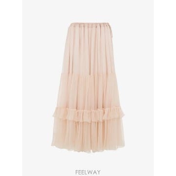 당일배송 끌로에 midi tiered tulle skirt