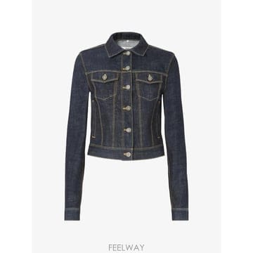 FENDI ���Ϲ�� ��� logo patch denim jacket���Ϲ�� ��� logo patch denim jacket
