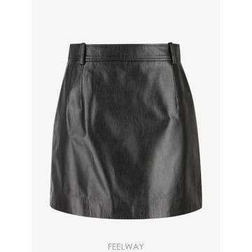 당일배송 구찌 레더 미니 스커트