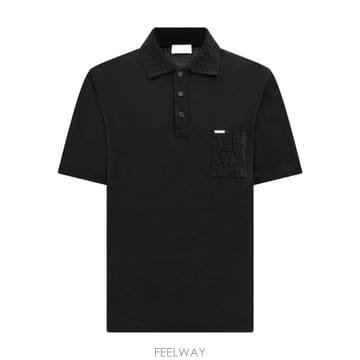 당일배송 페라가모 자카드 포켓 폴로 셔츠