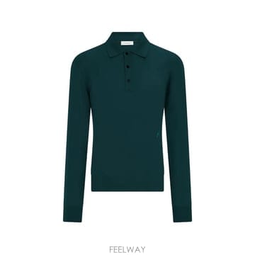 당일배송 페라가모 long sleeve wool polo shirt