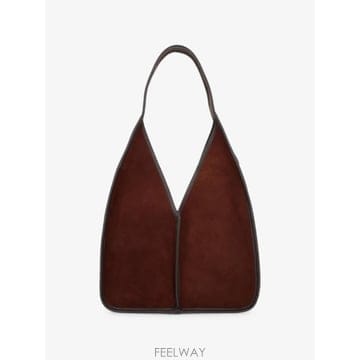 26 FW 헤레우 호보 스웨이드 패널 숄더 백 CAHOSUWBA260023DARKBROWN TP4594130