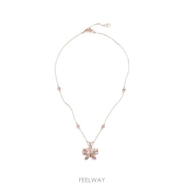 26 FW 발렌티노 가라바니 플루터비 메탈 앤 스와로브스키 크리스털 네크리스 WJ0CI2YCW TP45898
