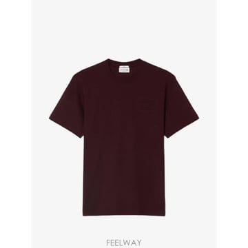 26 FW 라코스테 로고 패치 크루넥 티셔츠 TH0753 TP458238268