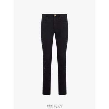 26 FW 로베르토 카발리 스네이크 자수 크롭 진 SOJ20ODN001 TP459137546