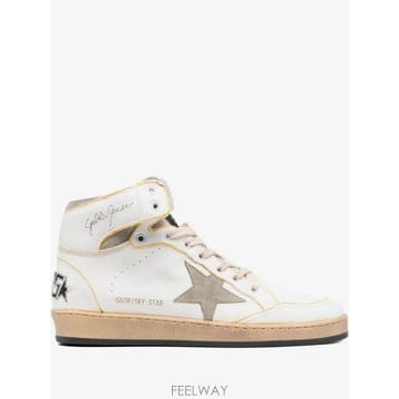 26 FW Golden Goose 스카이 스타  화이트 브라운  스니커즈 GMF00230F004089 TP4