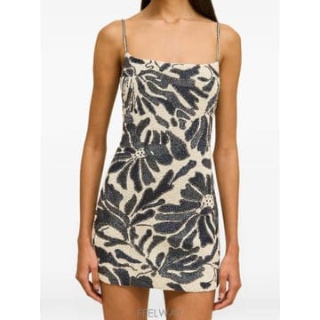 26 FW Cult Gaia 베베 비즈 장식 플로럴 패턴 미니 드레스 DLSHEM1561 TP45717024