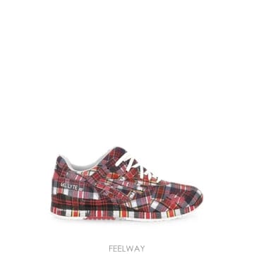 26 FW 아식스 X 꼼 데 가르송 젤 라이트 III 플레이드 스니커즈 FOK101S251 TP4550734
