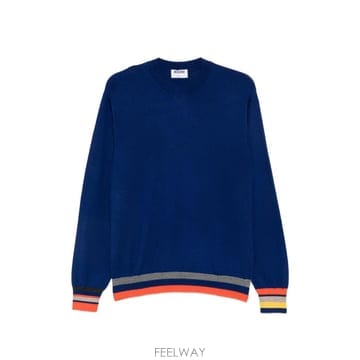 26 FW 모스키노 스트라이프 트리밍 울 스웨터 A09335200 TP455928590