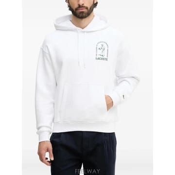 26 FW 라코스테 그래픽 프린트 드로스트링 후드티 SH1371 TP456023608