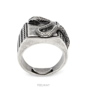 26 FW 로베르토 카발리 스네이크 디테일 시그넷 링 XNG001AM258 TP459129829