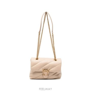 26 FW PINKO 러브 퍼프 퀼팅 레더 토트 백 107617A0F2 TP457039920