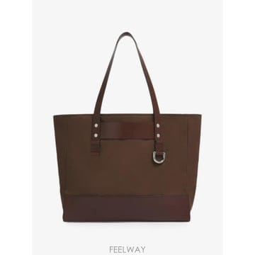 26 FW 마르니 레더 트리밍 캔버스 토트 백 SHMQ0110U0P9315 TP455925586
