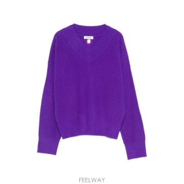 26 FW 산드로 V넥 골지 니트 스웨터 SFPPU02960 TP459071967