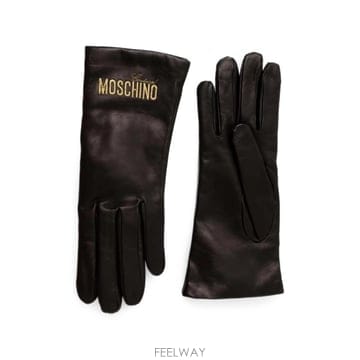 Moschino 26 FW ��Ű�� logo embroidered leather gloves M239465248 TP458126 FW ��Ű�� logo embroidered leather gloves M239465