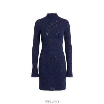| Other Brand | 26 FW DONDUP open knit long sleeved mini dress DA620M01068D026 FW DONDUP open knit long sleeved mini dress DA620M0