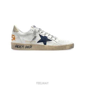 골든구스 볼스타 트레이너 인 OFF-WHITE 레더 GMF00117 B0302364163