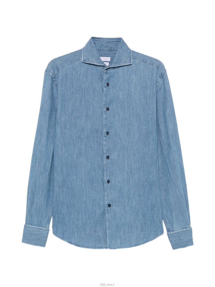 Brunello Cucinelli ���ڷ� ��ġ�ڸ� LONGSLEEVEDSHIRTS MH192S189 B0712364456���ڷ� ��ġ�ڸ� LONGSLEEVEDSHIRTS MH192S189 B0712364