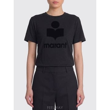 [A6] 이자벨 마랑 에뚜왈 TS0001FBA1N09E 여성 티셔츠 TS0001FBA1N09E-01BK
