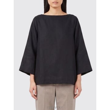 [A6] 더 로우 10843W4357 여성 티셔츠 10843W4357-BLK