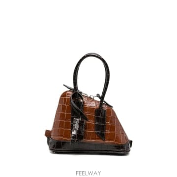 아티코 mini Sant Ambroeus croc effect tote bag 12317329260808 T