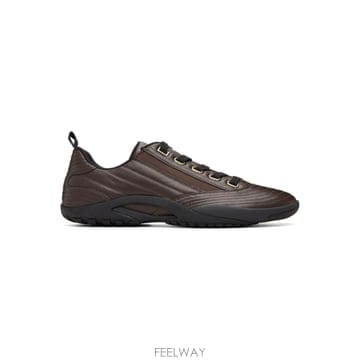랑방 브라운 뉴 사커 레이스업 가죽 스니커즈 FU SKAK03 LEAT A26 TP878053077