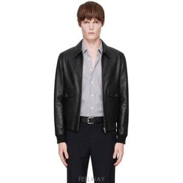 아페쎄 블랙 쇼트 가죽 재킷 PXCDG H32089 TP877988595